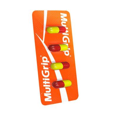 Multigrip Paracetamol 400mg + Cloridrato Fenillefrina 4mg + Maleato de Clorfeniramina 4mg 4 cápsulas
