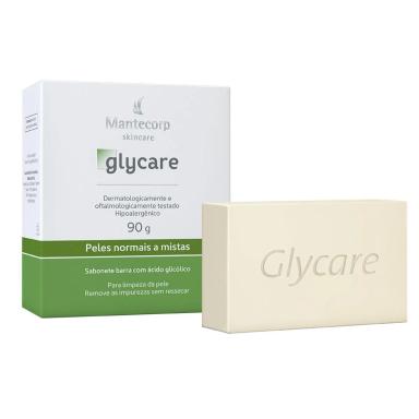 TESTE - Sabonete Facial em Barra Mantecorp Glycare Peles Normais a Mistas com 90g