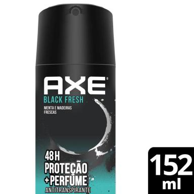 Desodorante Antitranspirante Spray Axe Black Masculino 48h 152ml