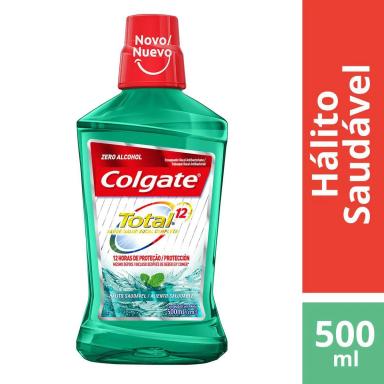 Enxaguante Antisséptico Bucal Colgate Total 12 Hálito Saudável Zero Álcool com 500ml