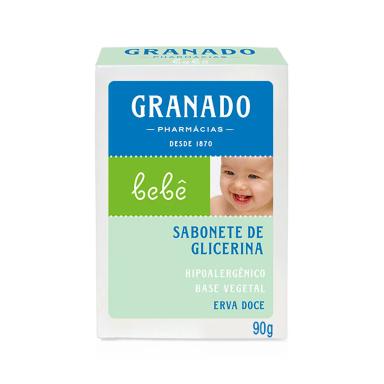 Sabonete de Glicerina Granado Bebê Erva-Doce em Barra com 90g