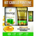 Kit Pantene Restauração Shampoo com 400ml + Condicionador 3 Minutos Milagrosos com 170ml Grátis Ampola com 15ml