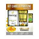 Kit Pantene Liso Extremo Shampoo com 400ml + Condicionador com 170ml + Ampola Restauração com 15ml
