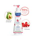 Gel de Banho Calmante Mustela Bebê Pele Muito Sensível com 300ml