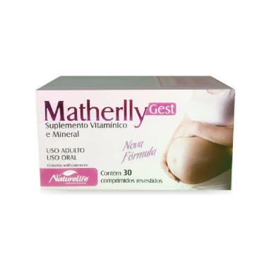 Suplemento Vitamínico Mineral Matherlly Gest com 30 comprimidos