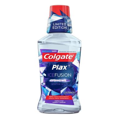 Enxaguante Antisséptico Bucal Colgate Plax Ice Fusion Winter Mint com 250ml