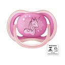 Chupeta Philips Avent Ultra Air Rosa Decorada de 6 a 18 meses com 1 unidade