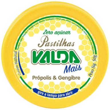 Pastilha Valda Mais Sabor Própolis e Gengibre 50g