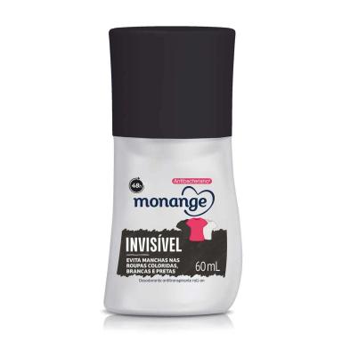 Desodorante Monange Invisível Roll-On com 60ml