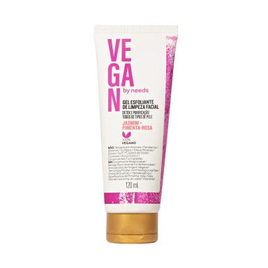 Gel Esfoliante Facial Vegan by Needs Jasmim + Pimenta Rosa com 120ml