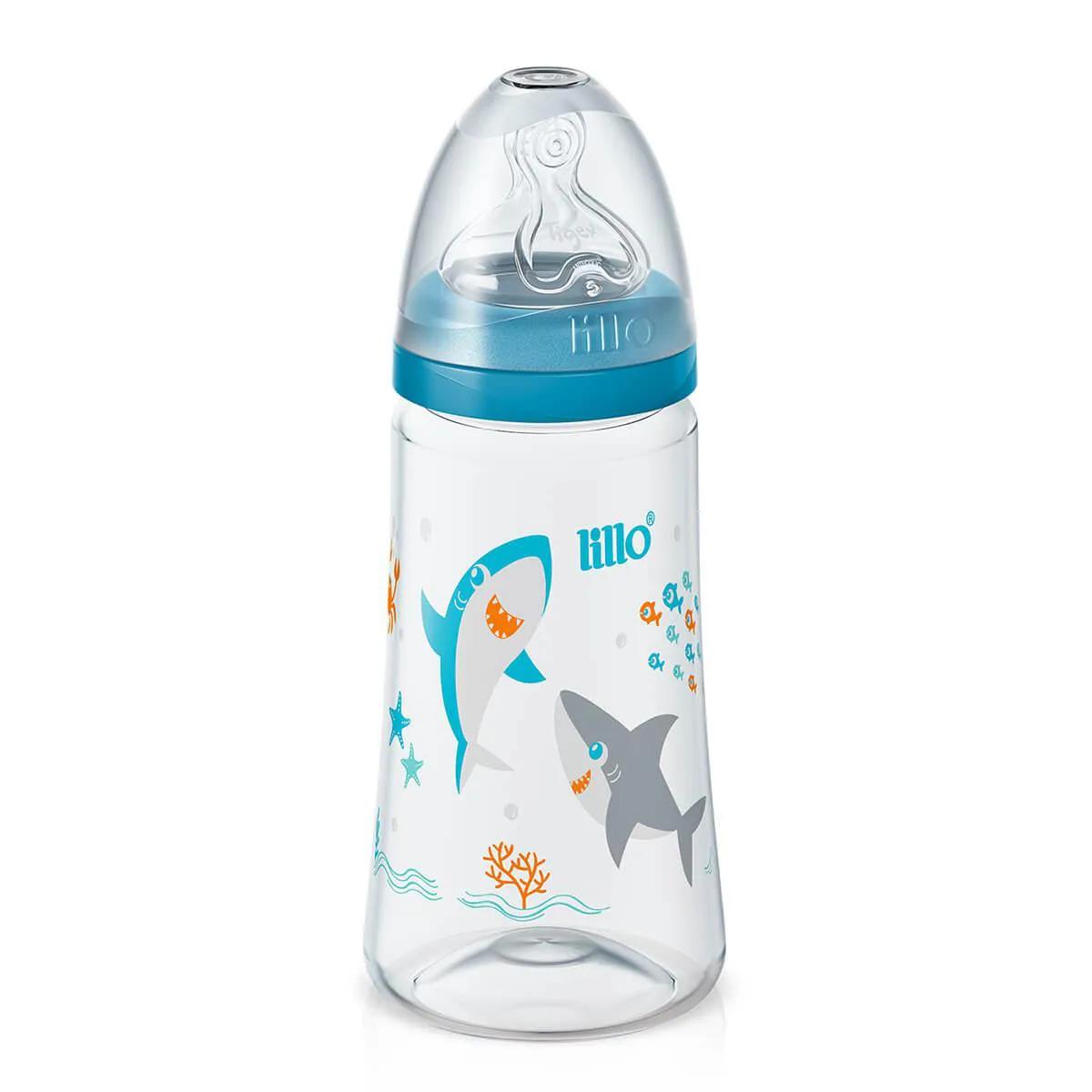 Mamadeira Lillo Design Smart Azul com 1 unidade capacidade 300ml
