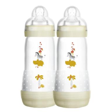 Mamadeira MAM Easy Start Neutra 4 meses+ com 2 unidades capacidade 320ml