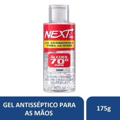 Álcool Gel 70% para Mãos Next Extrato de Algodão com 175g
