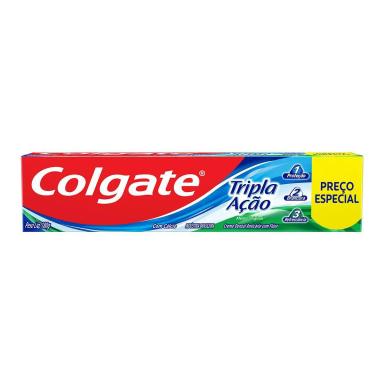 Pasta de Dente Colgate Tripla Ação Menta Original Anticárie com Flúor de 180g