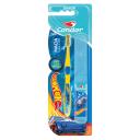 Escova de Dente Infantil Condor Júnior Hot Wheels Macia com 1 unidade + Estojo