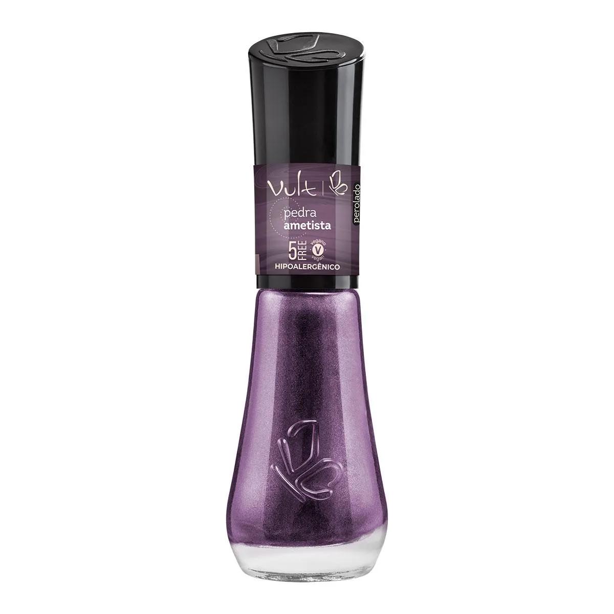 Esmalte Perolado Vult 5Free Pedra Ametista com 8ml