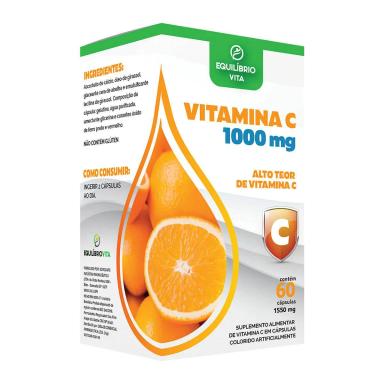 Vitamina C 1000mg Equilíbrio Vita com 60 Cápsulas