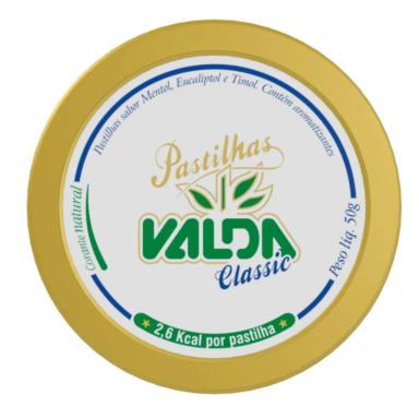 Pastilha Valda Classic 50g
