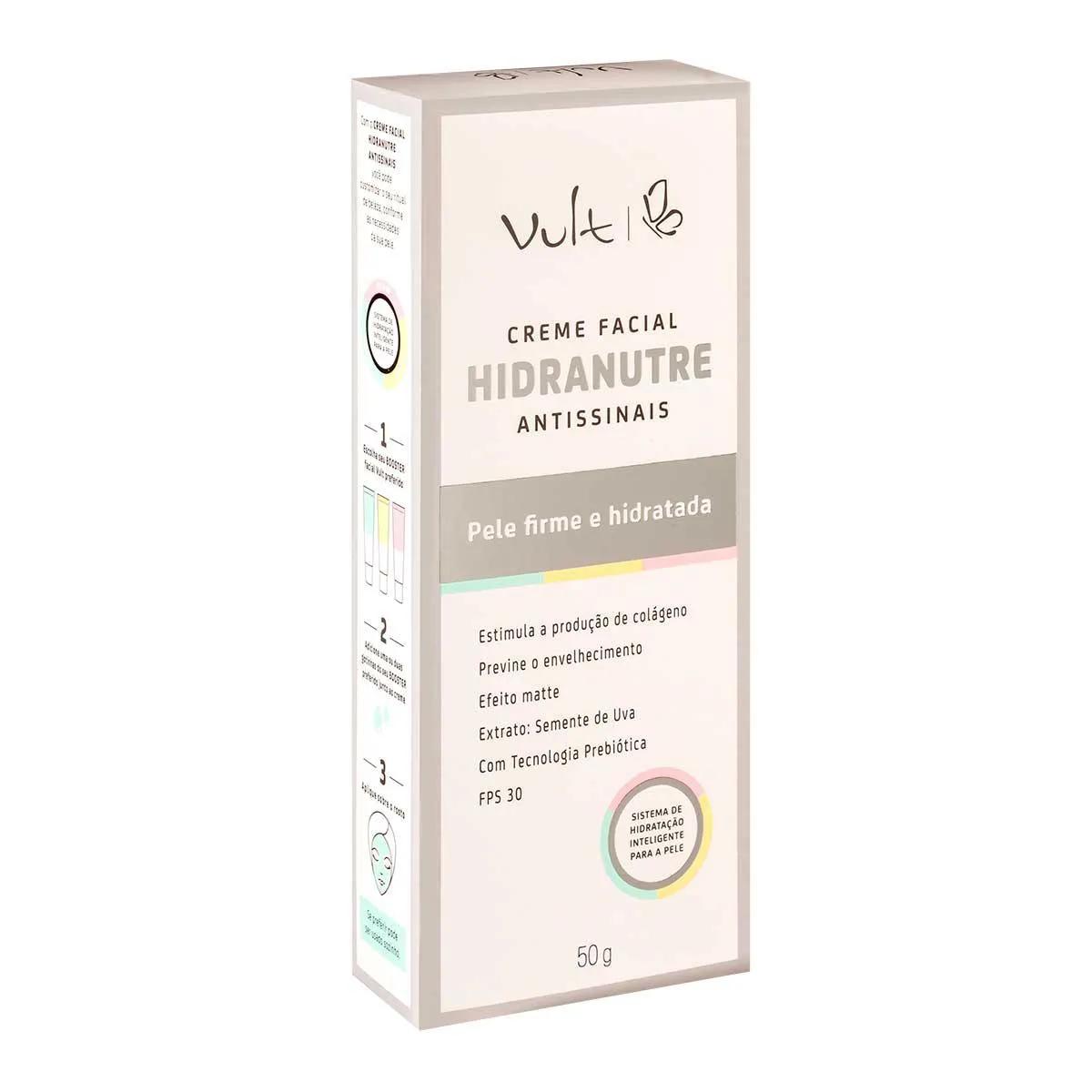 Creme Facial Antissinais Hidranutre Vult FPS 30 com 50g