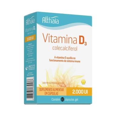 Vitamina D Althaia 2.000UI com 60 Cápsulas
