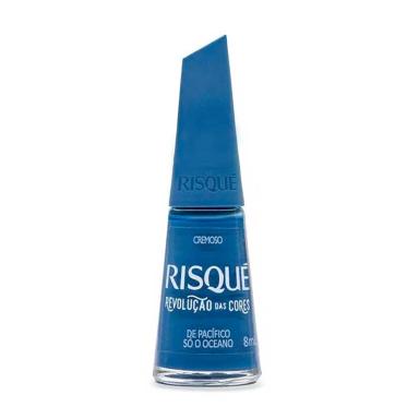 Esmalte Cremoso Risqué Revolução das Cores De Pacífico Só o Oceano com 8ml