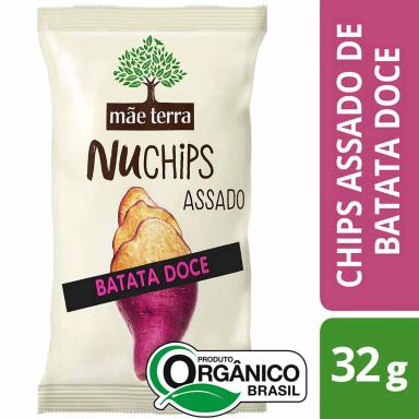 Chips Mãe Terra Nuchips Batata Doce Assada com 32g