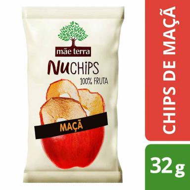 Chips Mãe Terra Nuchips Maçã Desidratada com 32g