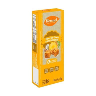 Doce de Coco Flormel com Abacaxi Zero Açúcar com 60g