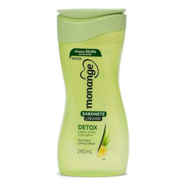 Sabonete Líquido Monange Detox com 240ml