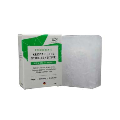 Desodorante de Pedra Stick Stone Kristall Sensitive Refil com 90g