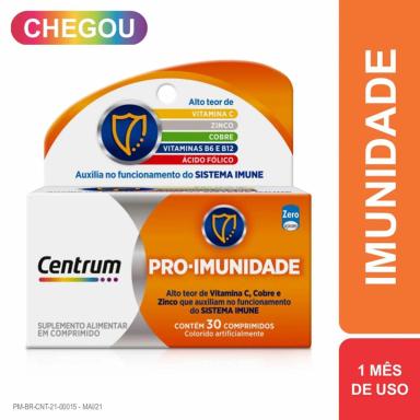 Polivitamínico Centrum Pró-Imunidade 30 comprimidos
