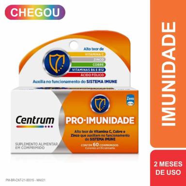 Polivitamínico Centrum Pró-Imunidade 60 comprimidos