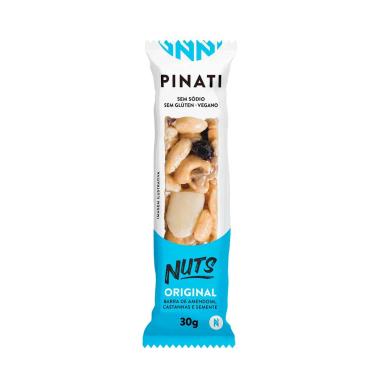Barra de Amendoim, Castanha e Semente Pinati Nuts Original com 30g