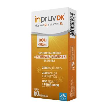Suplemento Alimentar Inpruv DK 1.000UI + 100mcg - 60 Cápsulas