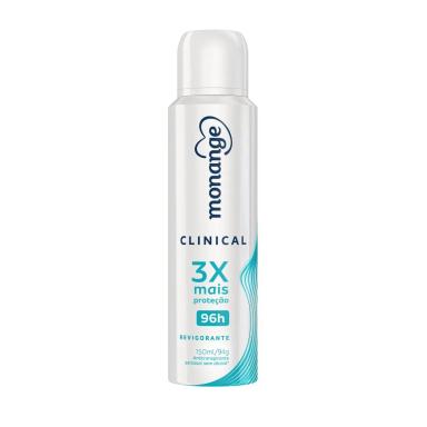 Desodorante Monange Clinical Revigorante Aerosol Antitranspirante Feminino 150ml