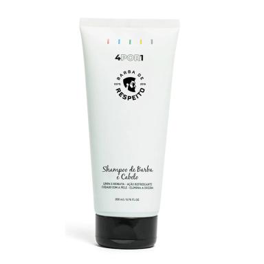 Shampoo para Barba e Cabelo Barba de Respeito 200ml