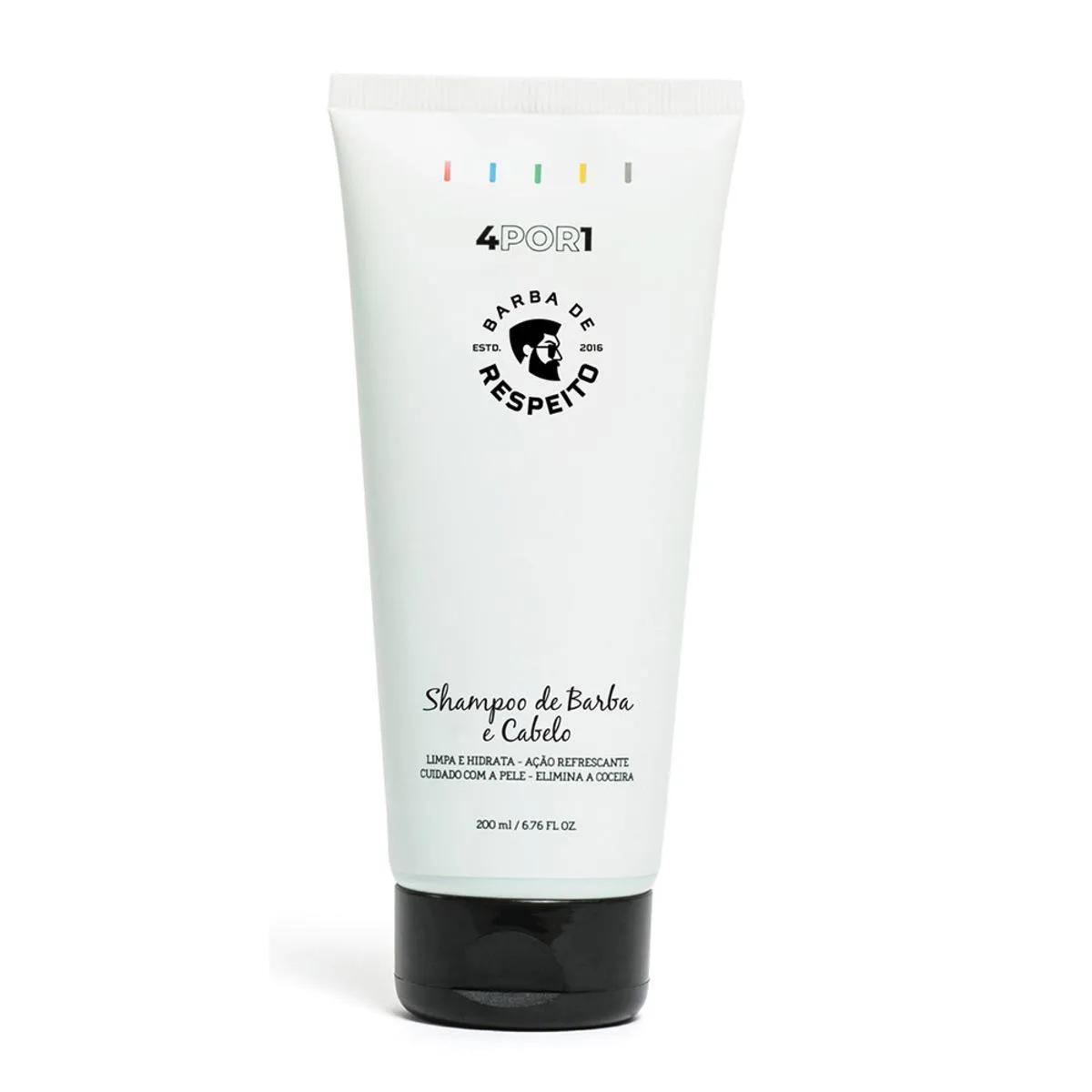 Shampoo para Barba e Cabelo Barba de Respeito 200ml