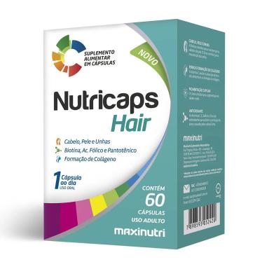 Suplemento Alimentar Nutricaps Hair Maxinutri - 60 Cápsulas