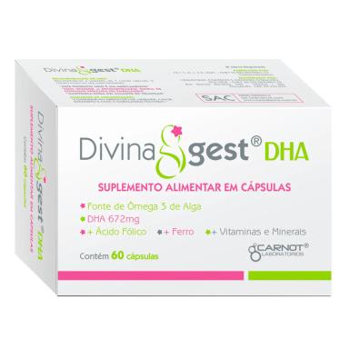 Suplemento Alimentar DHA Divinagest 60 cápsulas