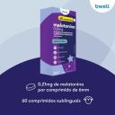 Melatonina bwell 0,21mg 60 comprimidos
