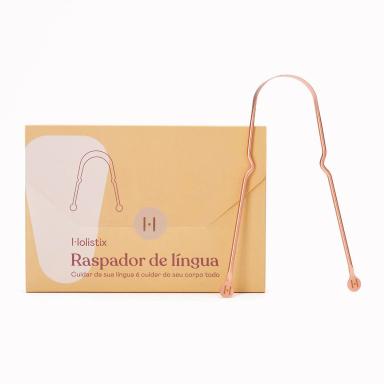 Raspador de Língua Holistix Ayurveda 100% Cobre