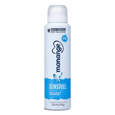 Desodorante Monange Sensível Aerosol Antitranspirante 150ml
