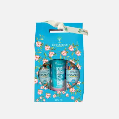 Kit Orgânica Colors Tri Body Splash Hidratante + Sabonete Líquido Chá Branco e Gengibre