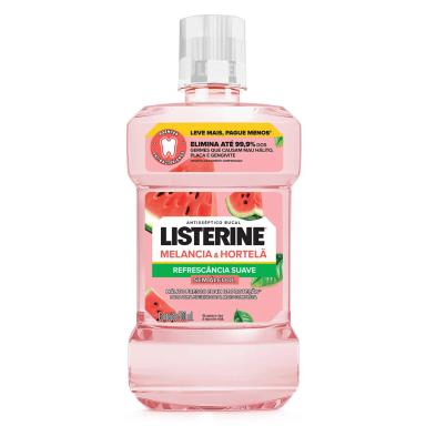 Enxaguante Bucal Listerine Melancia & Hortelã Sem Álcool 500ml