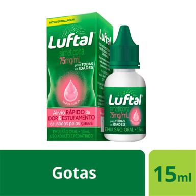 Luftal Simeticona 75mg/ml Sabor Cereja Gotas 15ml