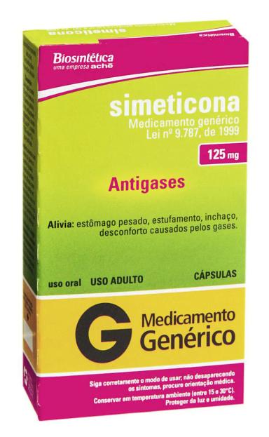 Biosintética Simeticona Simeticona 125mg 10 cápsulas