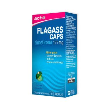 Flagass Caps Simeticona 125mg 10 Cápsulas