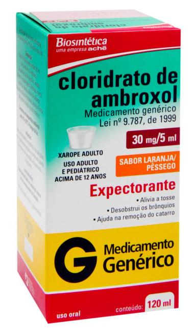 Cloridrato de Ambroxol 30mg/5ml xarope 120ml Aché Biosintética Genérico