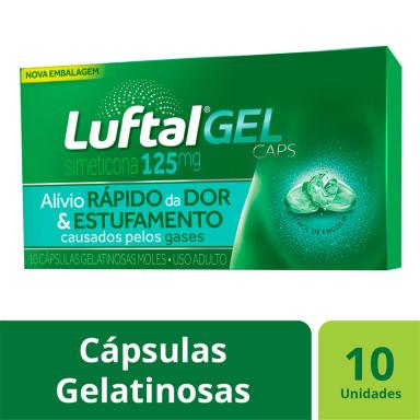 Luftal Gel Caps Simeticona 125mg 10 cápsulas