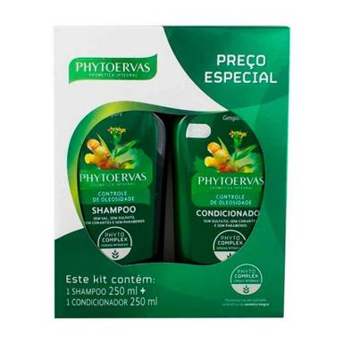 Kit Shampoo + Condicionador Phytoervas Controle de Oleosidade com 250ml cada